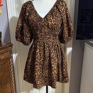 Old Navy Leopard Print Mini Dress PM